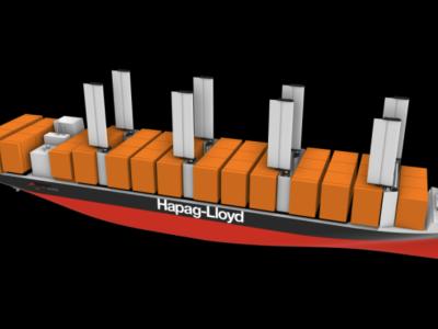 Hapag-Lloyd studying 4,500 TEU wind-powered boxship concept